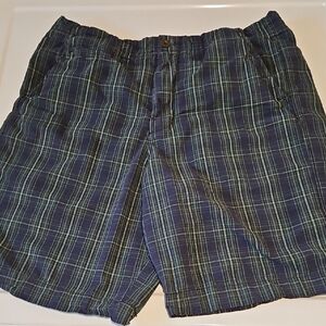 Merona Men's Blue Plaid Shorts
